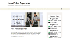 Desktop Screenshot of kaospolosesperanza.com